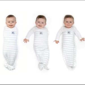 Ollie swaddle in color Steele